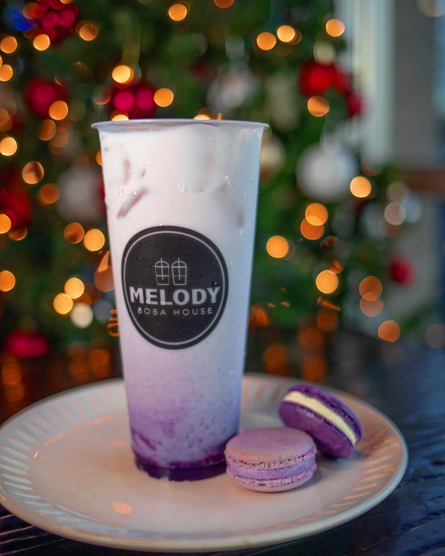 Fresh Ube Milk Tea at Melody Boba House