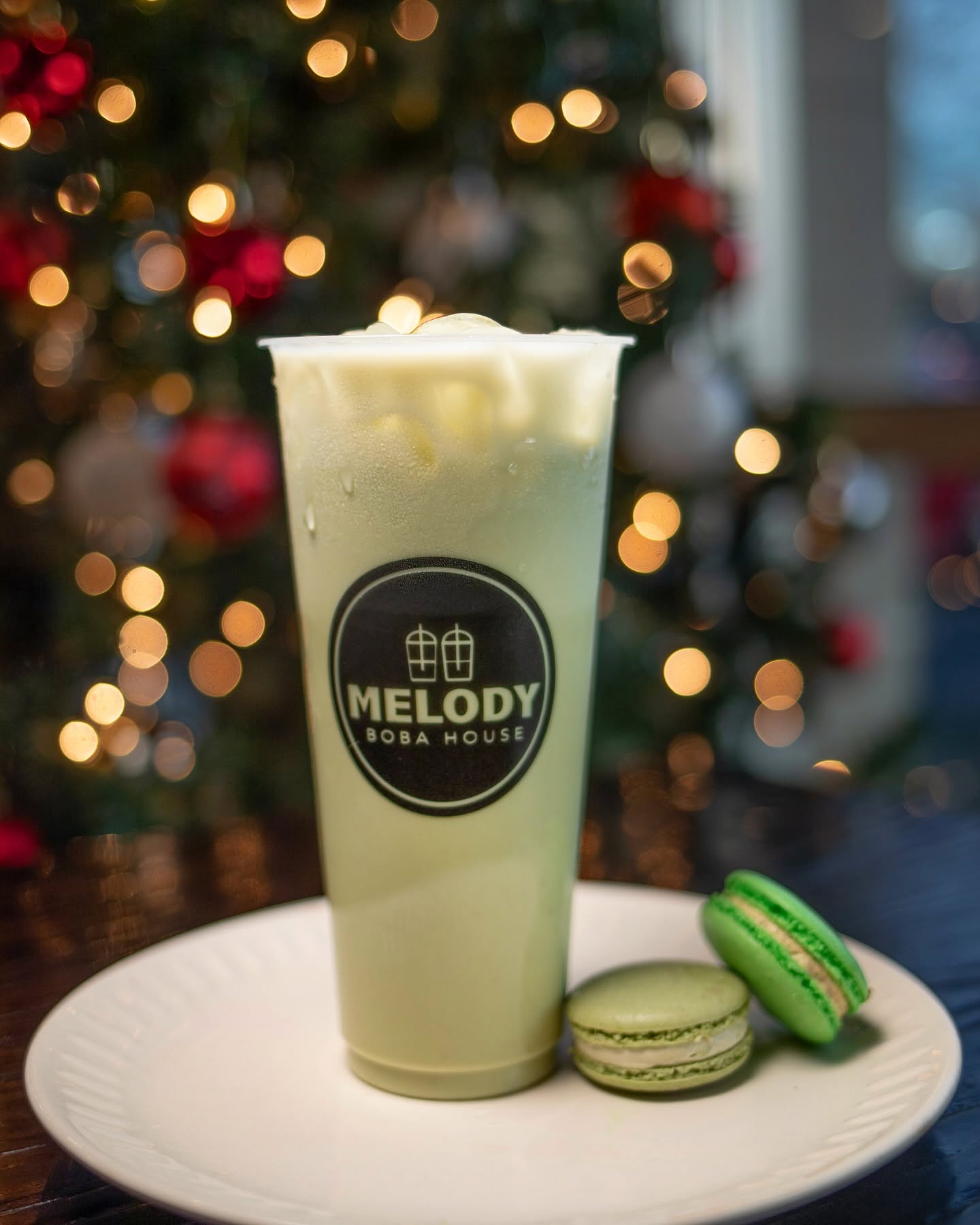 Matcha Milk Tea at Melody Boba House
